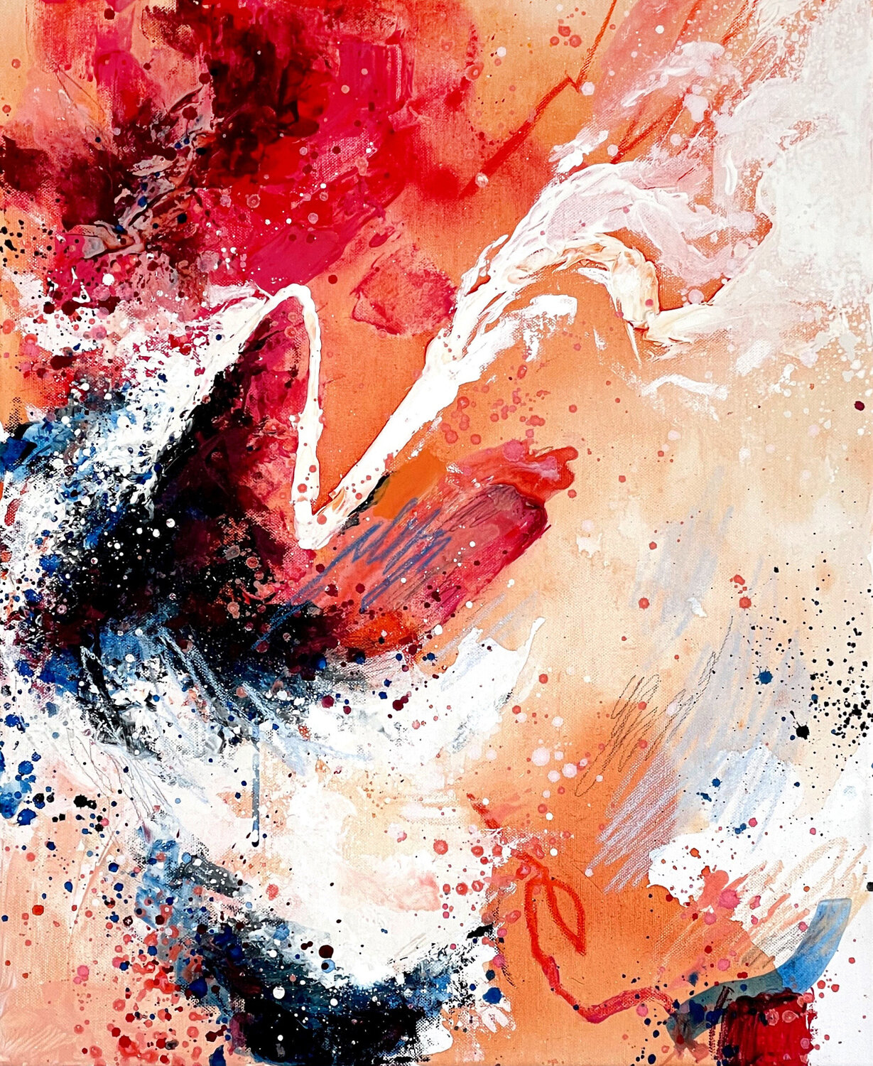 Trust yorself first Nataliia Chebarkova Original painting for sale