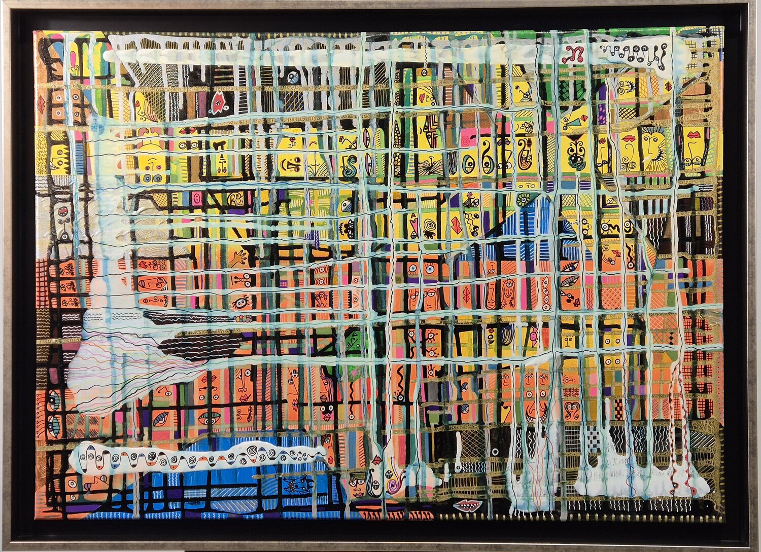 Ciudad interior Ricardo Torres Martín Original painting for sale