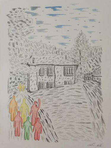 Le Origini by Christian Penta, Drawing for Sale on Select