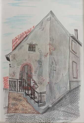 Scorcio caccurese by Christian Penta, Drawing for Sale on Select