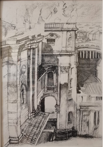 San Pietro by Christian Penta, Drawing for Sale on Select
