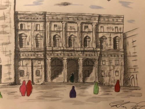 The Church by Christian Penta, Drawing for Sale on Select