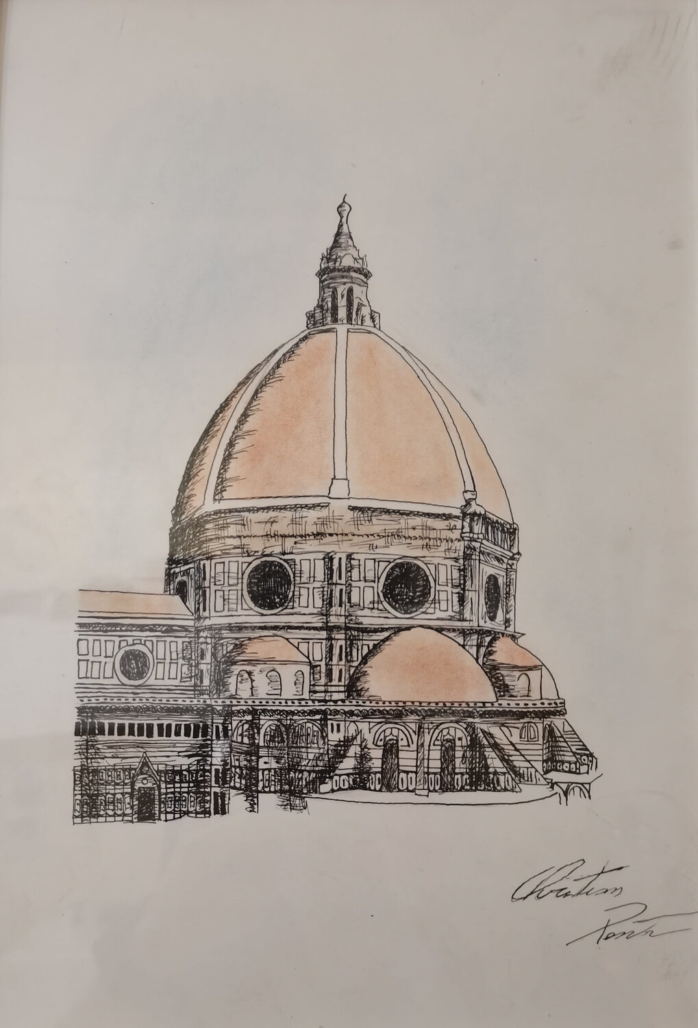 The Dome Christian Penta Drawing for sale