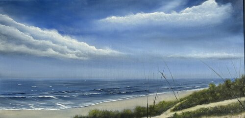 Düne und Meer #2 by Marco W. Krieger, Painting for Sale on Select