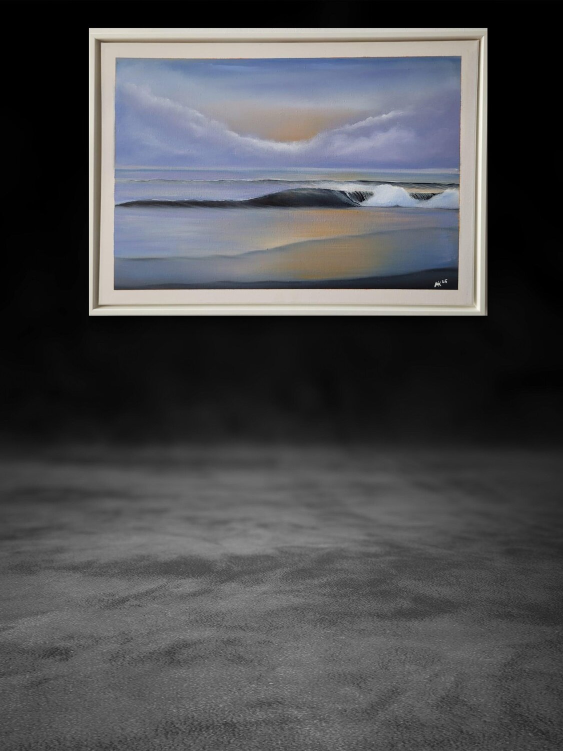 "Lila Pause" Marco W. Krieger Original painting for sale