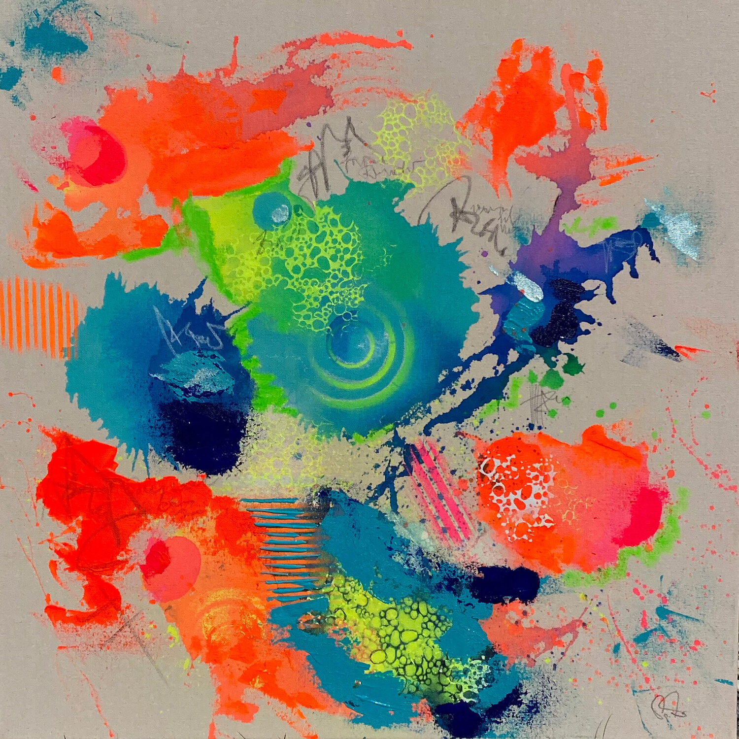 BORN SLIPPY Sophie Friederichs Original painting for sale