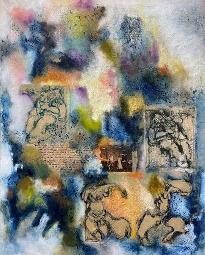 Symbiosis by Lucile Travert, Painting for Sale on Select