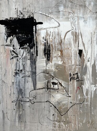 Pulse of Silence by Martina Rüdiger, Painting for Sale on Select