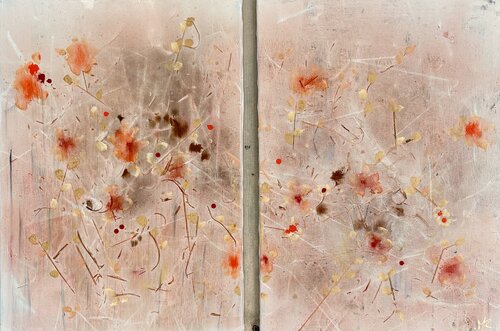 Zarte Verbindung by Martina Rüdiger, Painting for Sale on Select