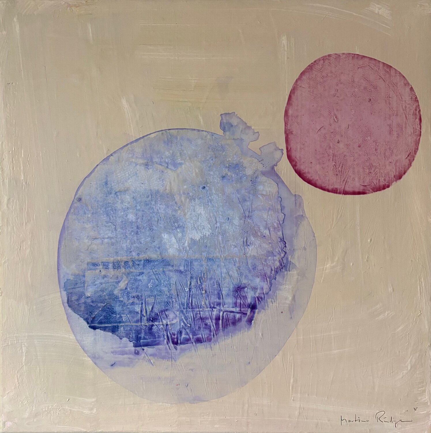 Two Worlds, One Breath Martina Rüdiger Original painting for sale