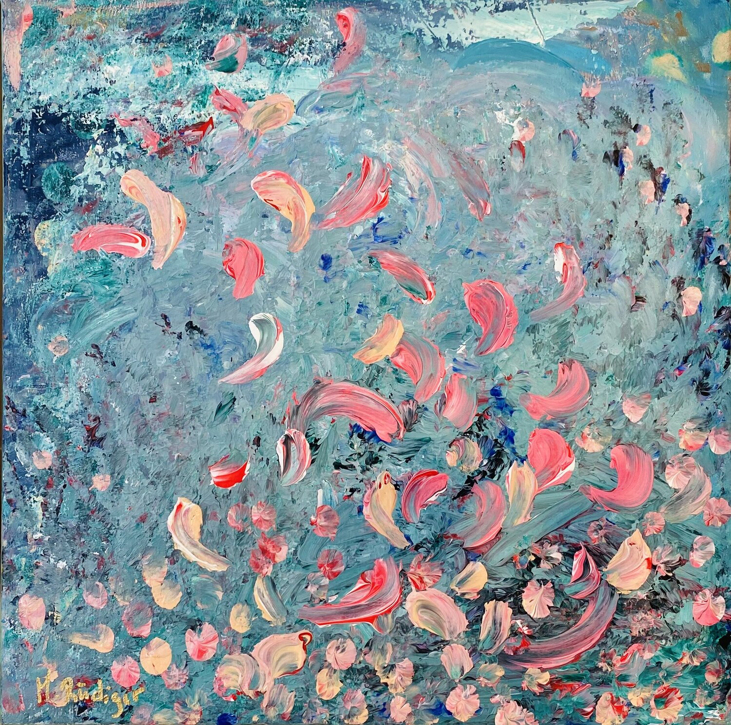 Blütenrausch Martina Rüdiger Original painting for sale