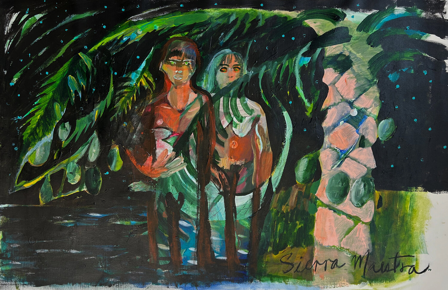 En el mismo lugar todas las noches. Maikel Sotomayor Original painting for sale