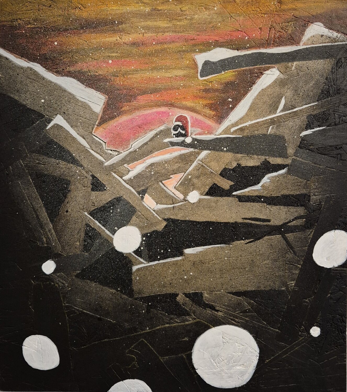 Stille Nacht (silent night) Kim Niklas George Original painting for sale