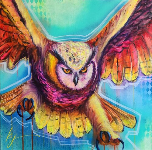 Dawn Predator by Karine Jeuffroy, Painting for Sale on Select