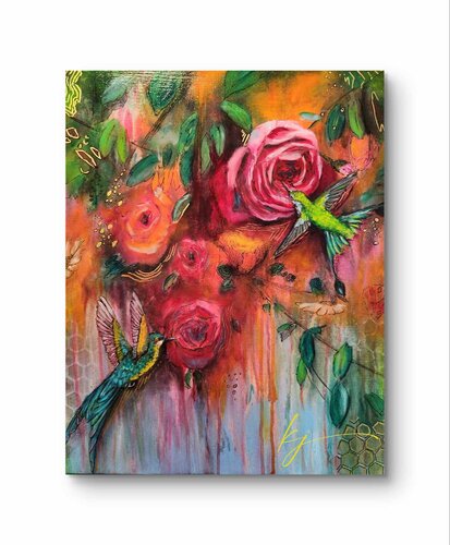 Scented Bloom by Karine Jeuffroy, Painting for Sale on Select