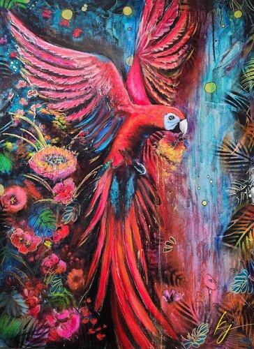 A Magical Garden by Karine Jeuffroy, Painting for Sale on Select