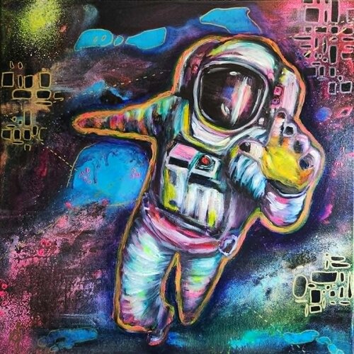 Contact by Karine Jeuffroy, Painting for Sale on Select