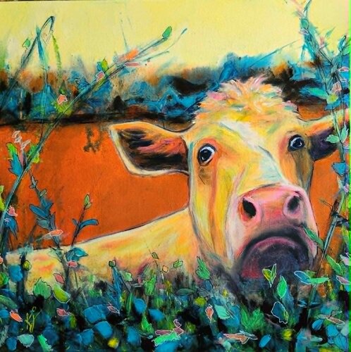 Marguerite by Karine Jeuffroy, Painting for Sale on Select