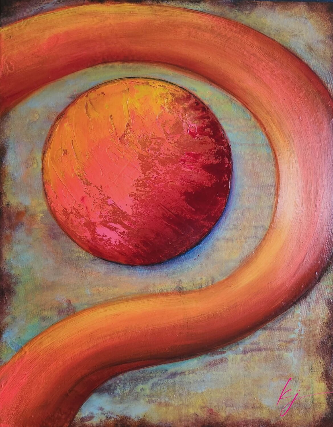 That is the Question Karine Jeuffroy Original painting for sale