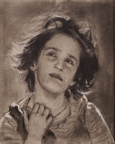 Guess what I am thinking of. by diego Cuéllar, Painting for Sale on Select