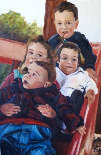 Family matters by diego Cuéllar, Painting for Sale on Select