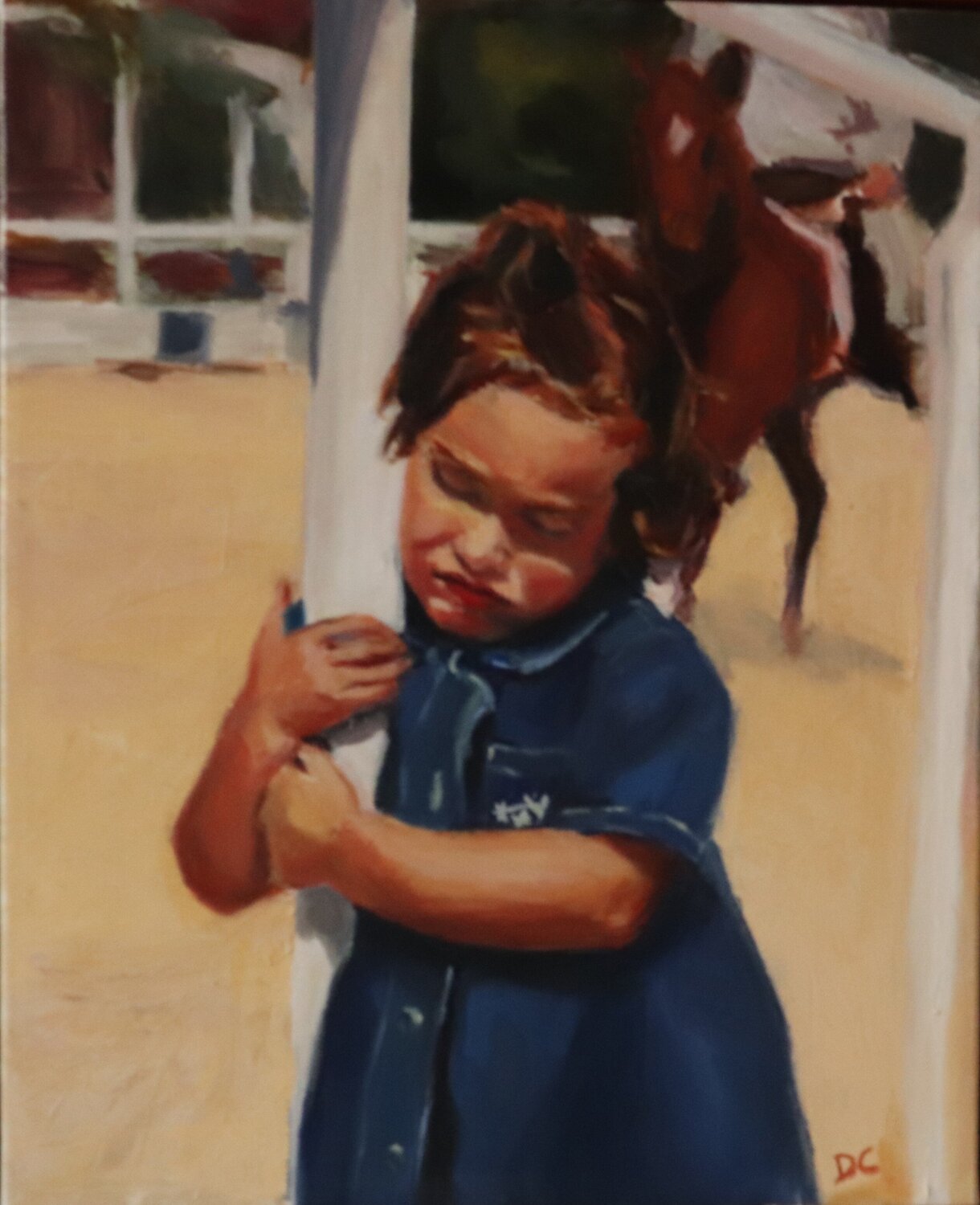 Equine Therapy diego Cuéllar Original painting for sale