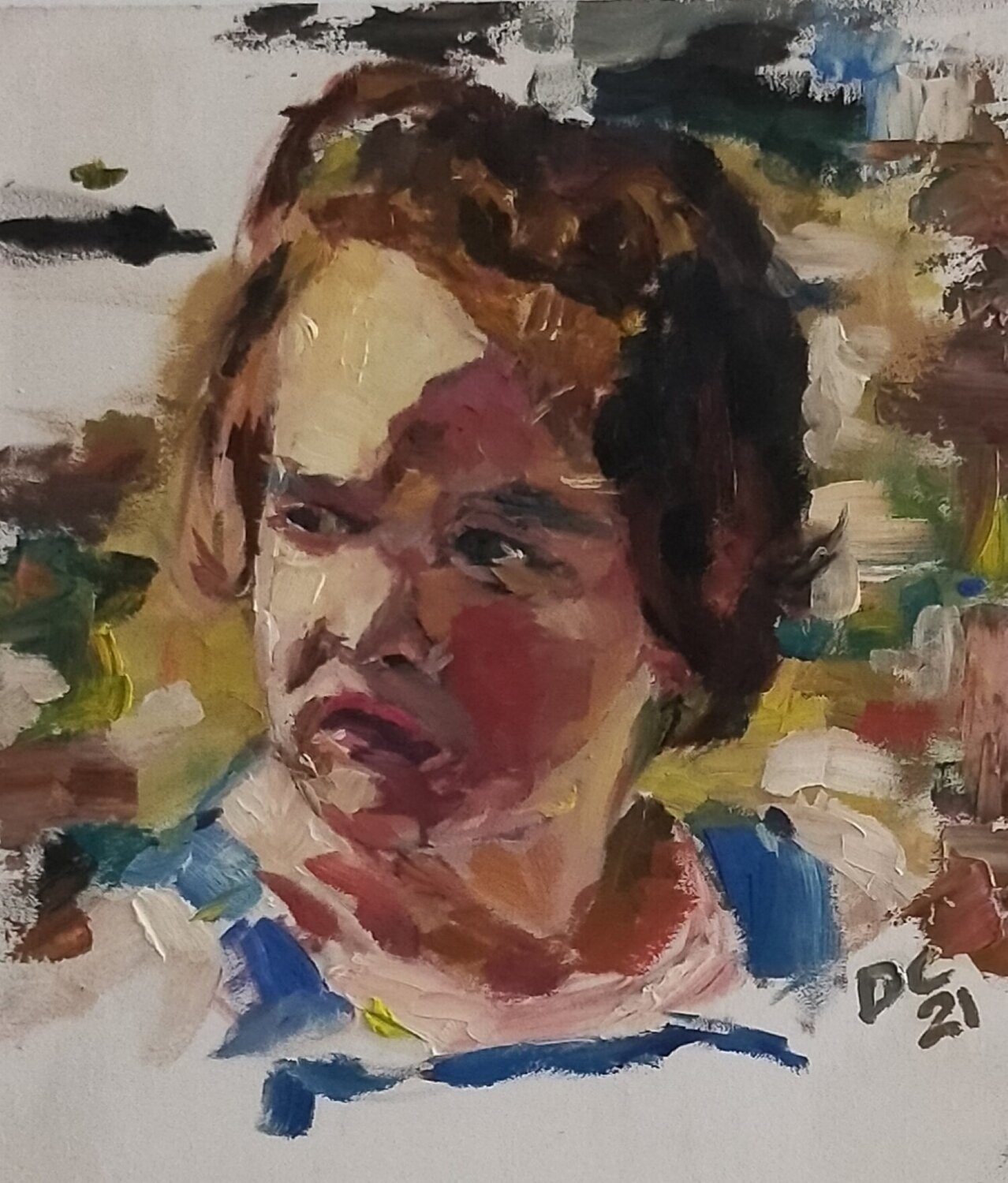 Fleetingness and Gesture I diego Cuéllar Original painting for sale