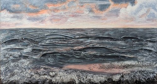 Un Crépuscule sur la Baltique by Yulia KESTENER, Painting for Sale on Select