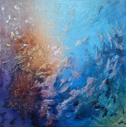 Une Danse entre Abysse et Cosmos by Yulia KESTENER, Painting for Sale on Select