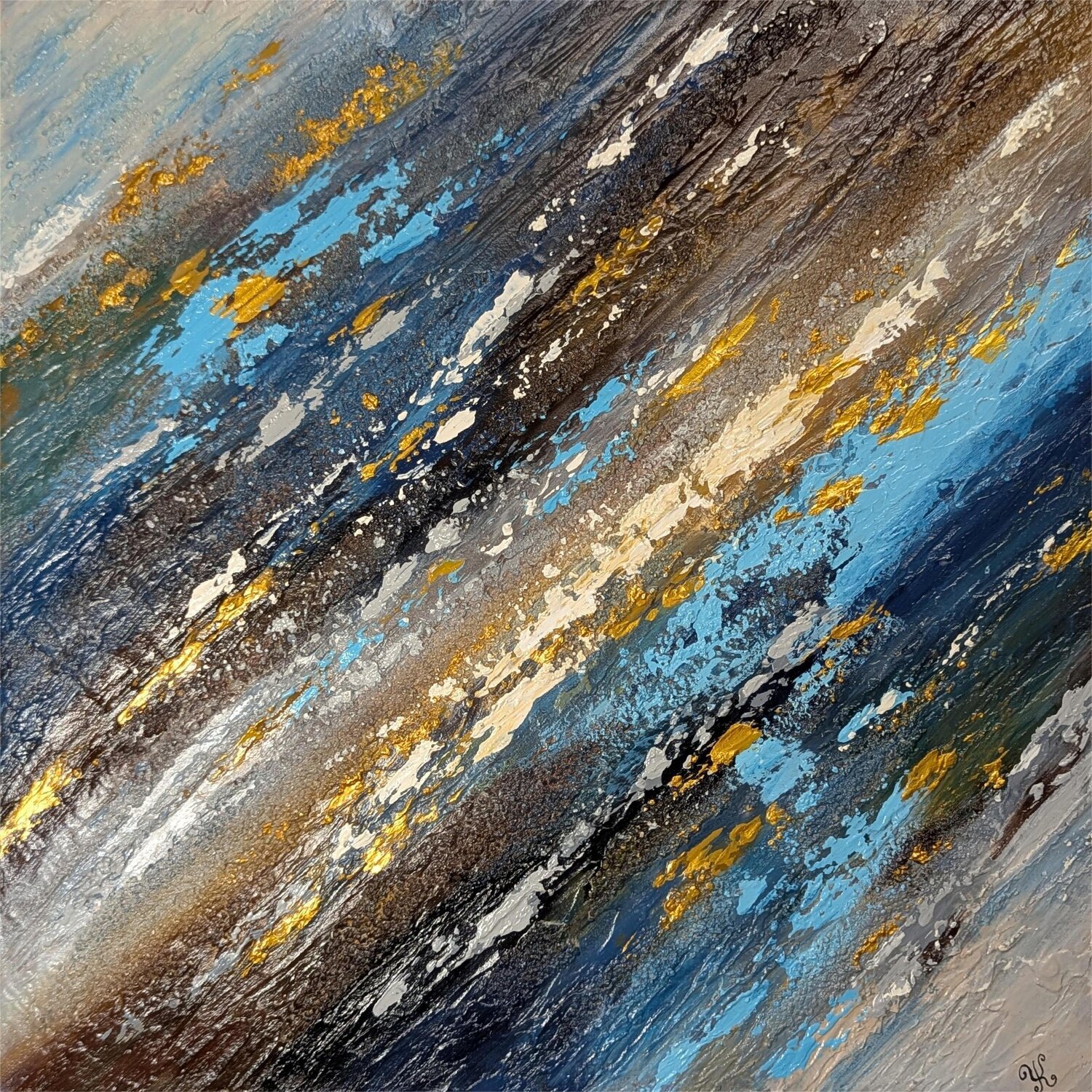 Trajectoire Astrale Yulia KESTENER Original painting for sale