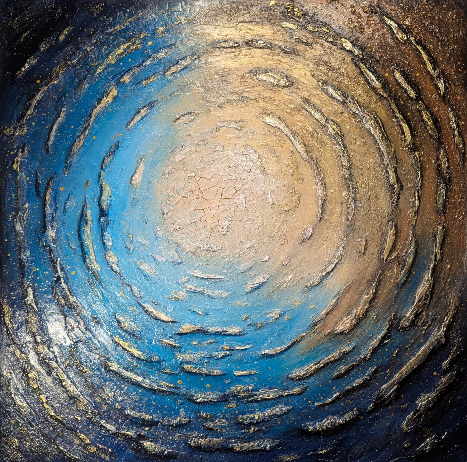 L'Éveil de l'Océan Intérieur Yulia KESTENER Original painting for sale