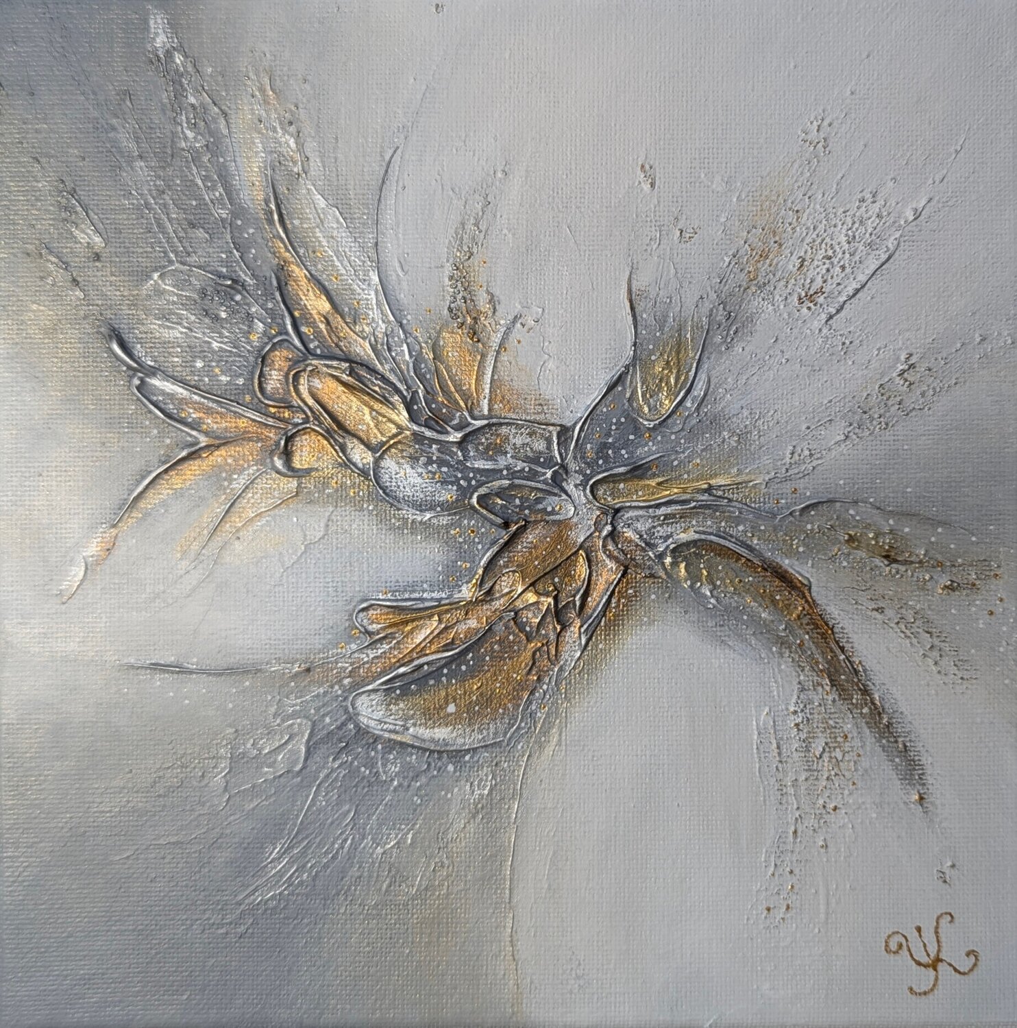 L'Envol Doré Yulia KESTENER Original painting for sale