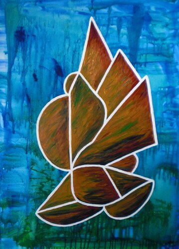 Amazonit by Laura Lassa, Painting for Sale on Select