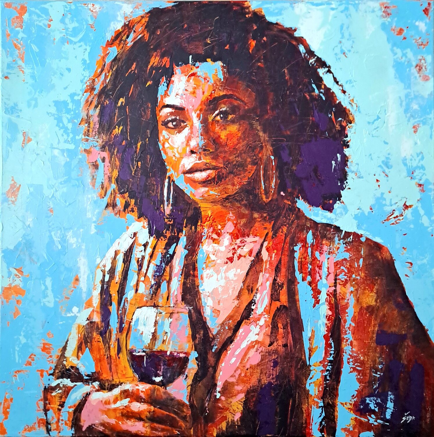 Time Out Petr Seda Original painting for sale