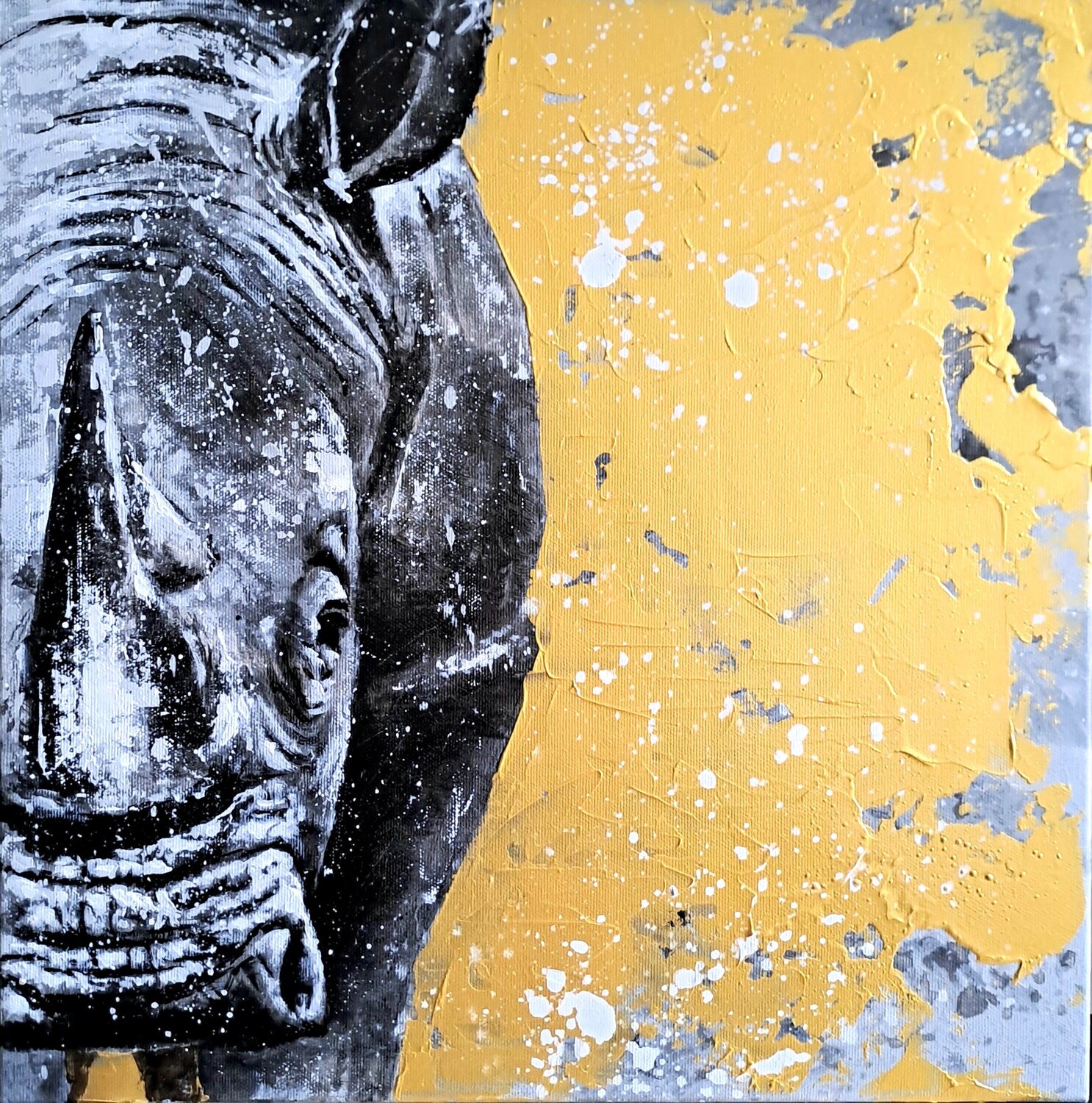 Rhino 7 Petr Seda Original painting for sale