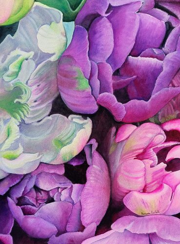 Between Violet and Light by Francesca Licchelli, Painting for Sale on Select