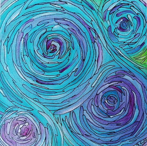 Ocean Spiral by Francesca Licchelli, Painting for Sale on Select
