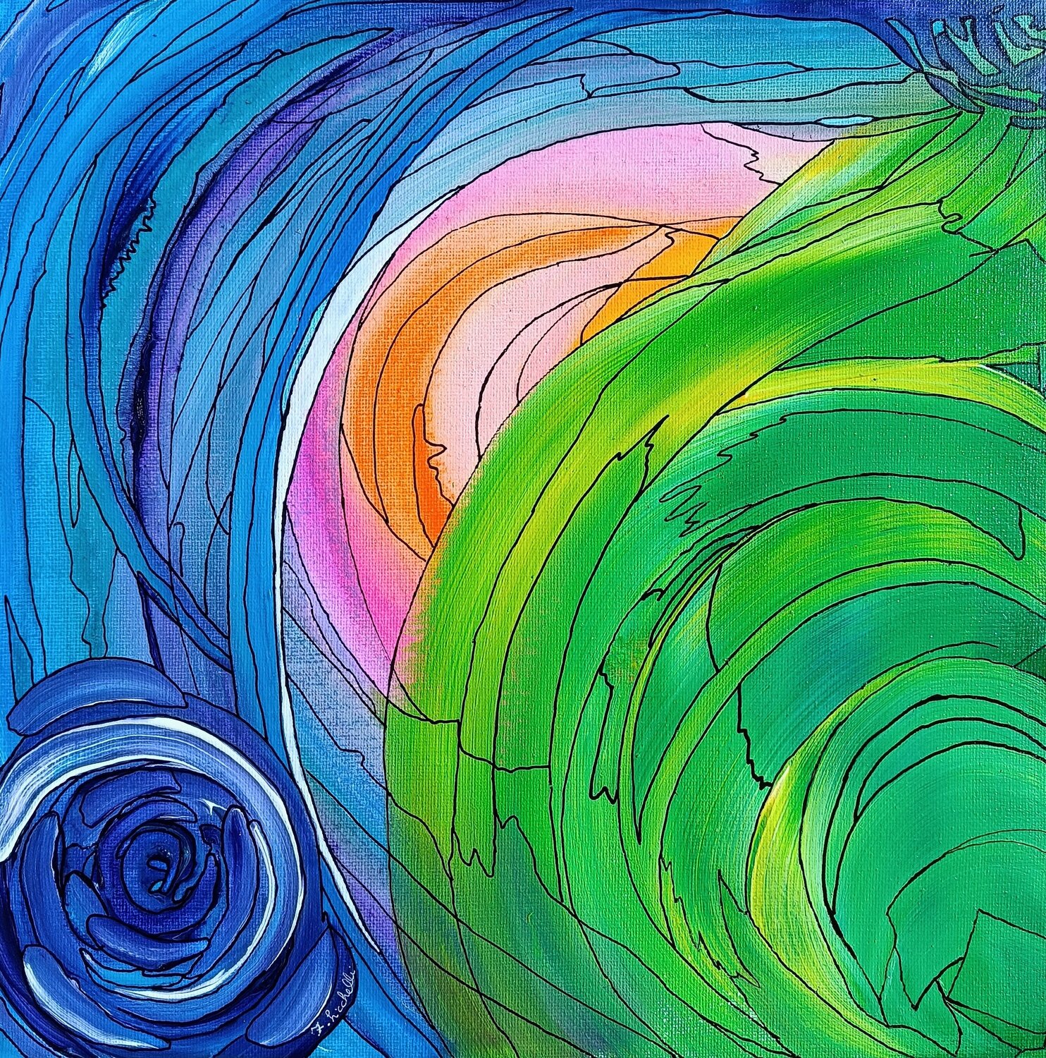 Sunrise Flow Francesca Licchelli Original painting for sale