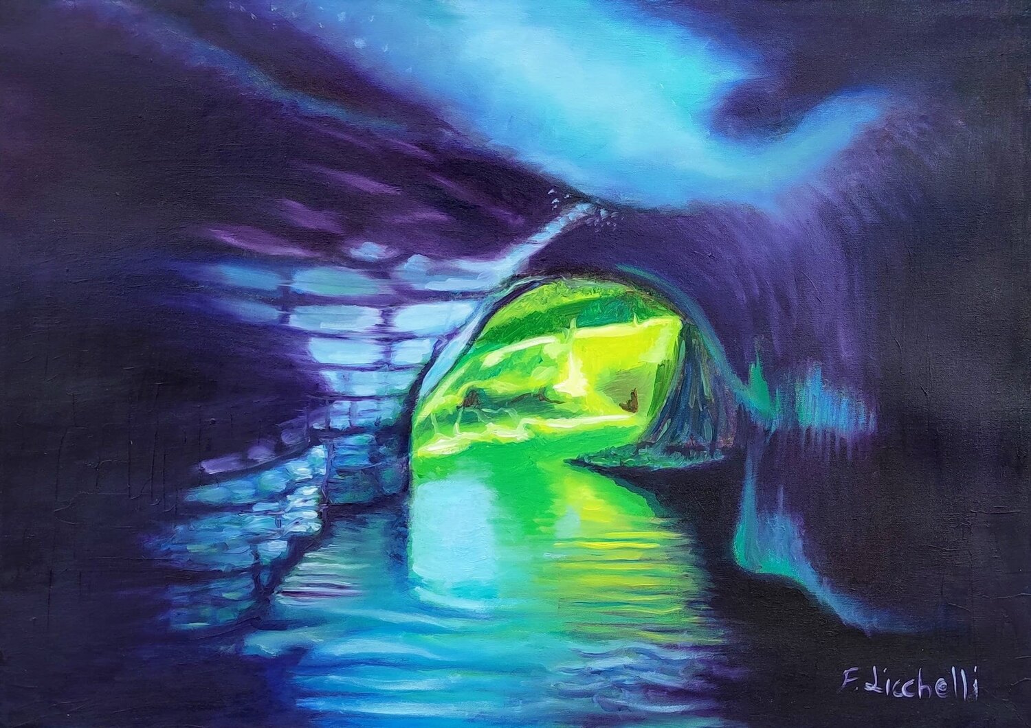 Grotta di Luce Francesca Licchelli Original painting for sale