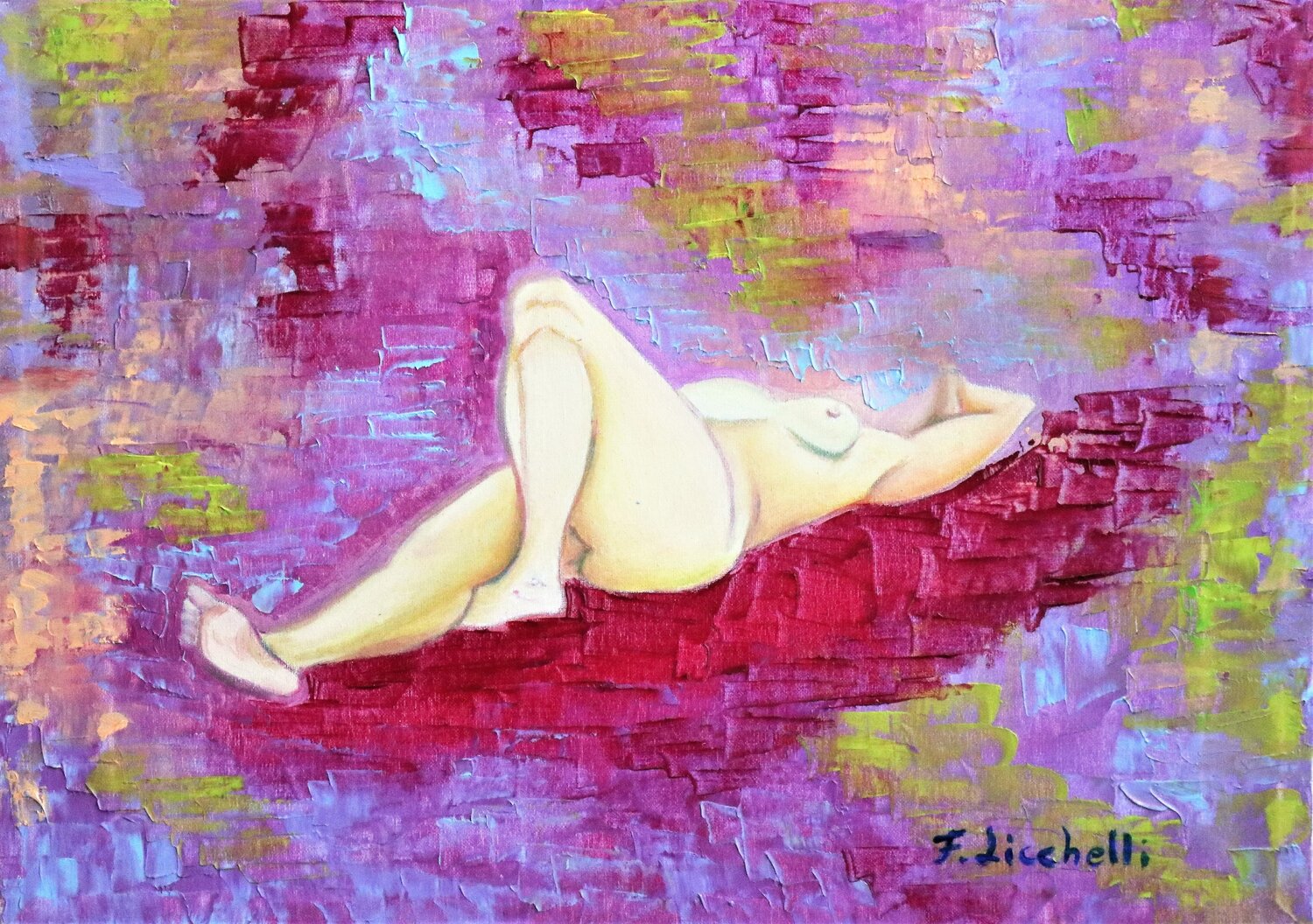 Waiting for the Beginning Francesca Licchelli Original painting for sale