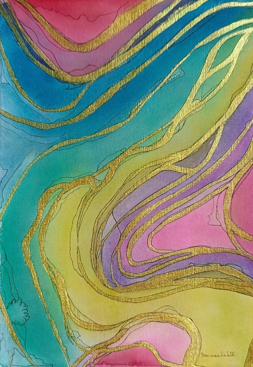 Gilded Flow Francesca Licchelli Original painting for sale