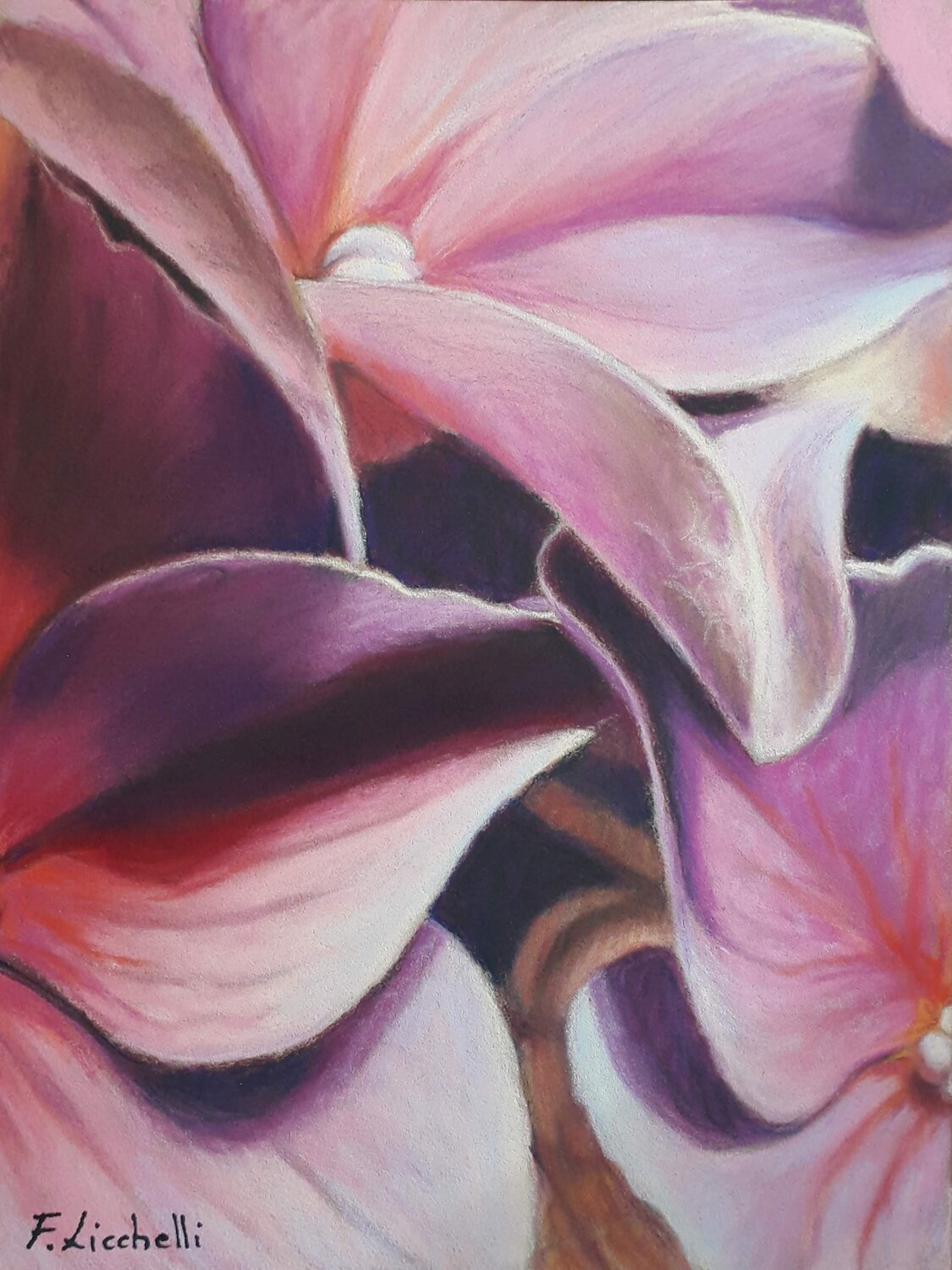 Silk of Pink Francesca Licchelli Original painting for sale