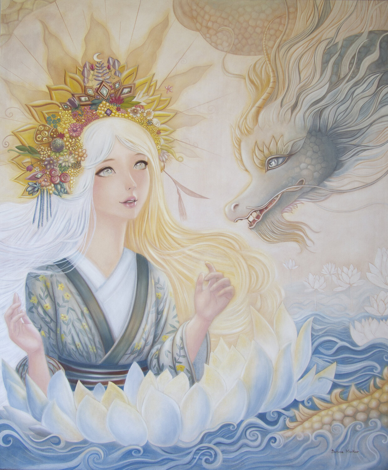 La Orilla de lo invisible Betina Marker Original painting for sale