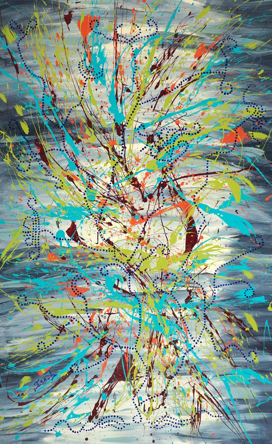 N° 21.08 Reflet Isa L Original painting for sale