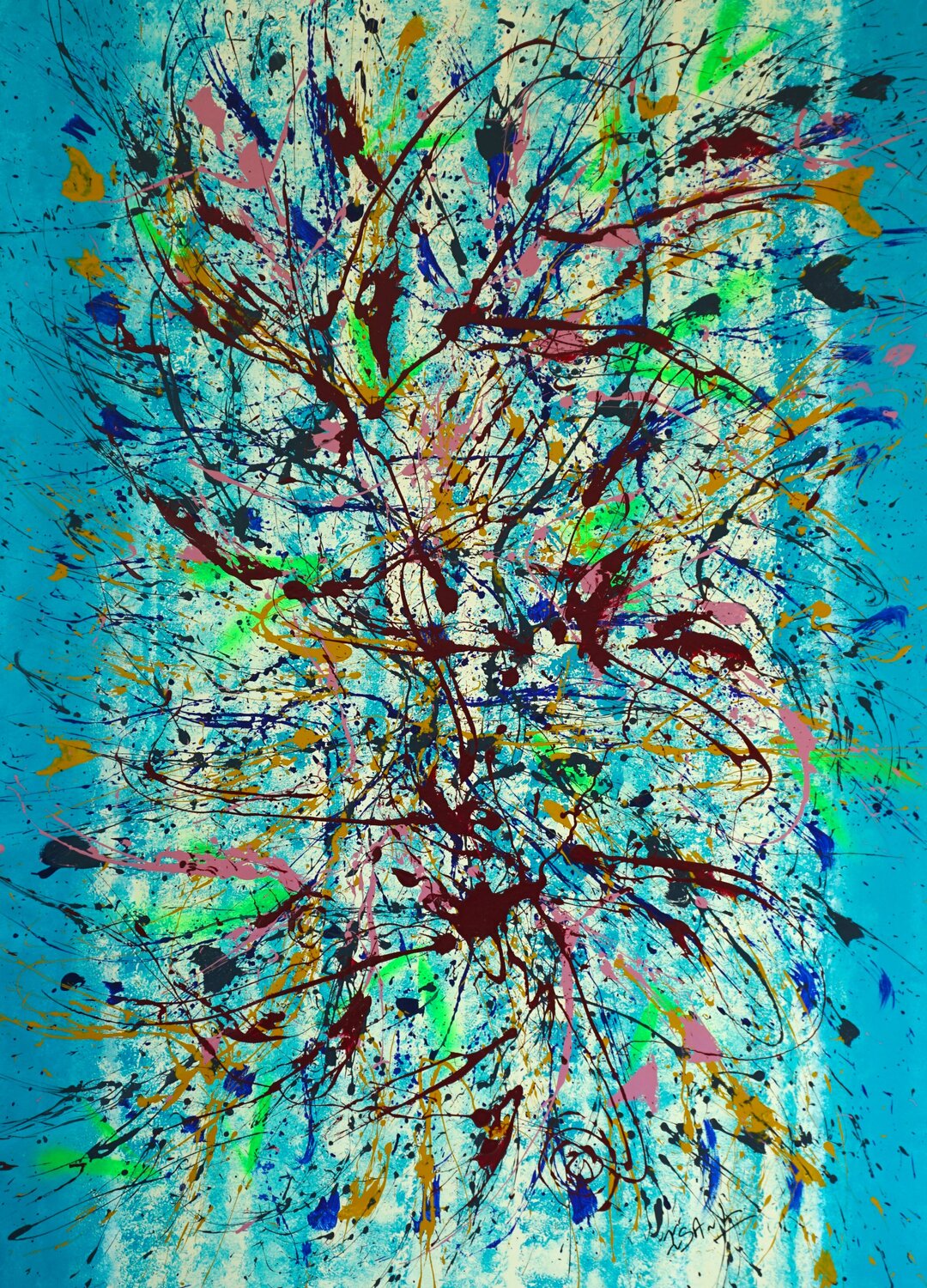 N° 21.25 Porte ouverte Isa L Original painting for sale