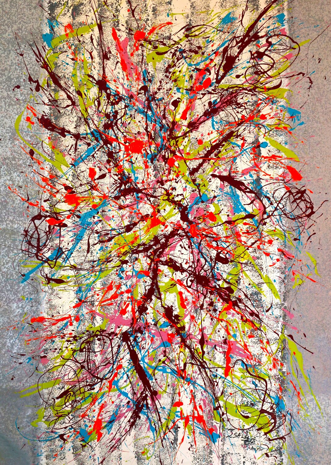 N° 21.28  Porte ouverte Isa L Original painting for sale