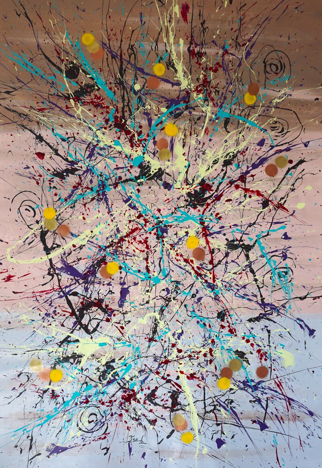 N° 21.32 Au delà des mots Isa L Original painting for sale