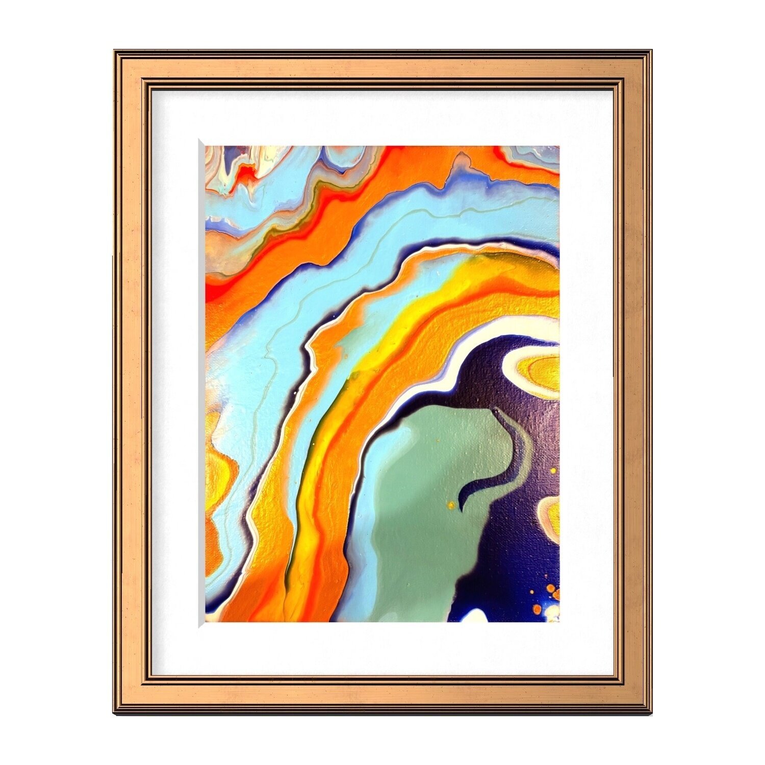 Liquid Strata Gabrielle Lawson Originalgemälde zu verkaufen