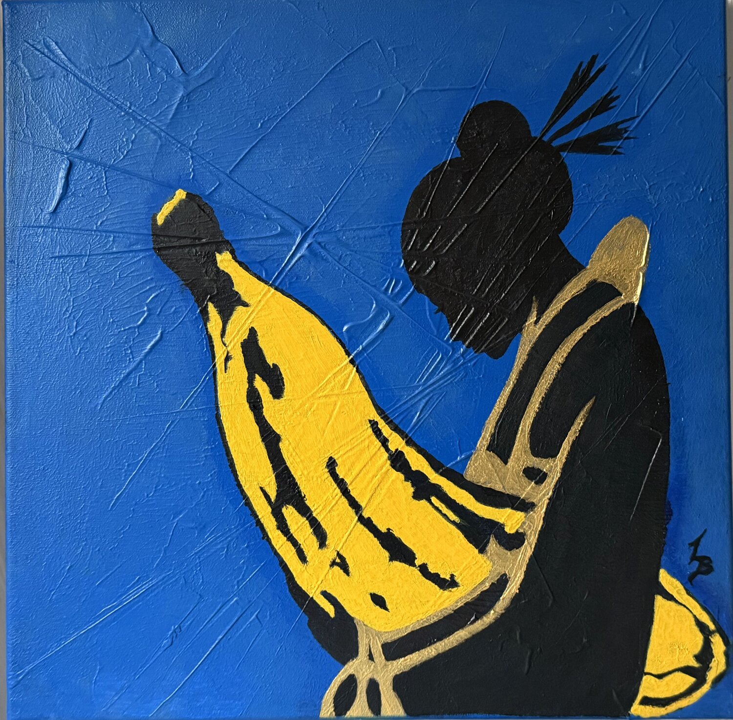 Warhol Meets Geisha no. 2 Laura Buruiana Original painting for sale