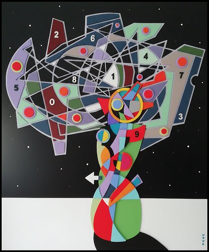 Cosmo Caos by MONK -Sangiorgio, Painting for Sale on Select